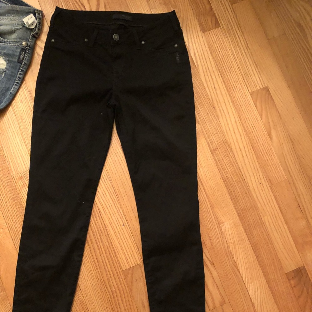 Silver skinny jeans